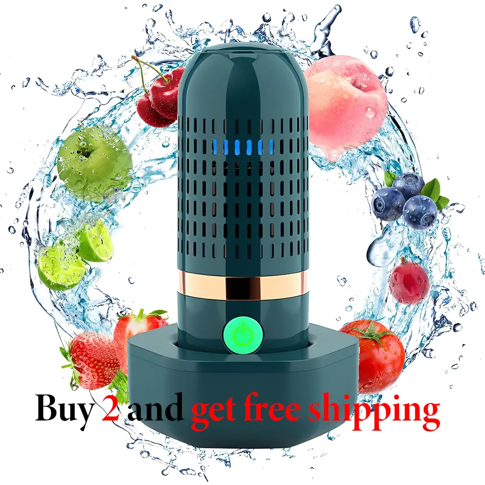 Portable Ultrasonic Fruit & Vegetable Washer – Wireless USB Rechargeable Food Purifier