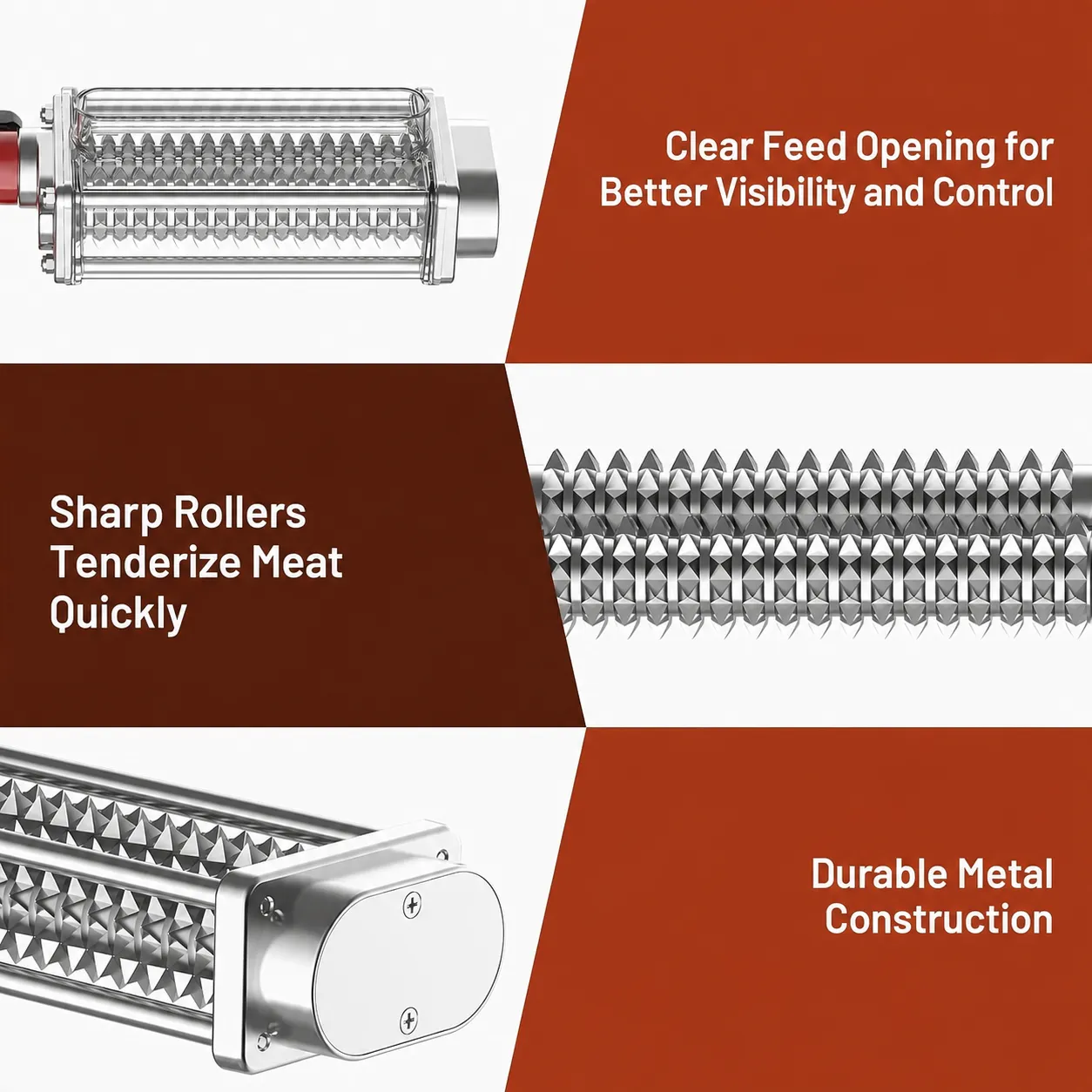 Mixer-Powered Meat Tenderizer Attachment