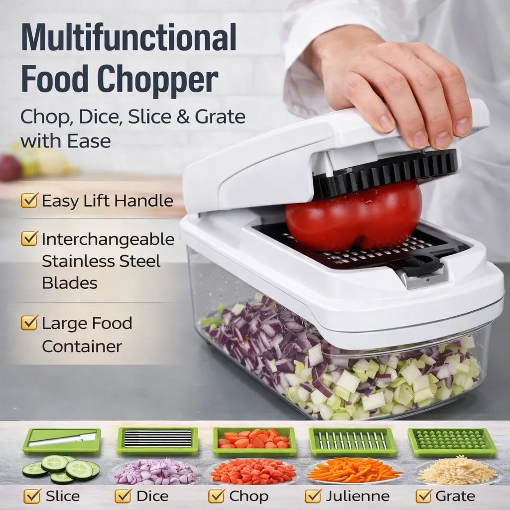 🥗 15-in-1 Vegetable Chopper 🔥