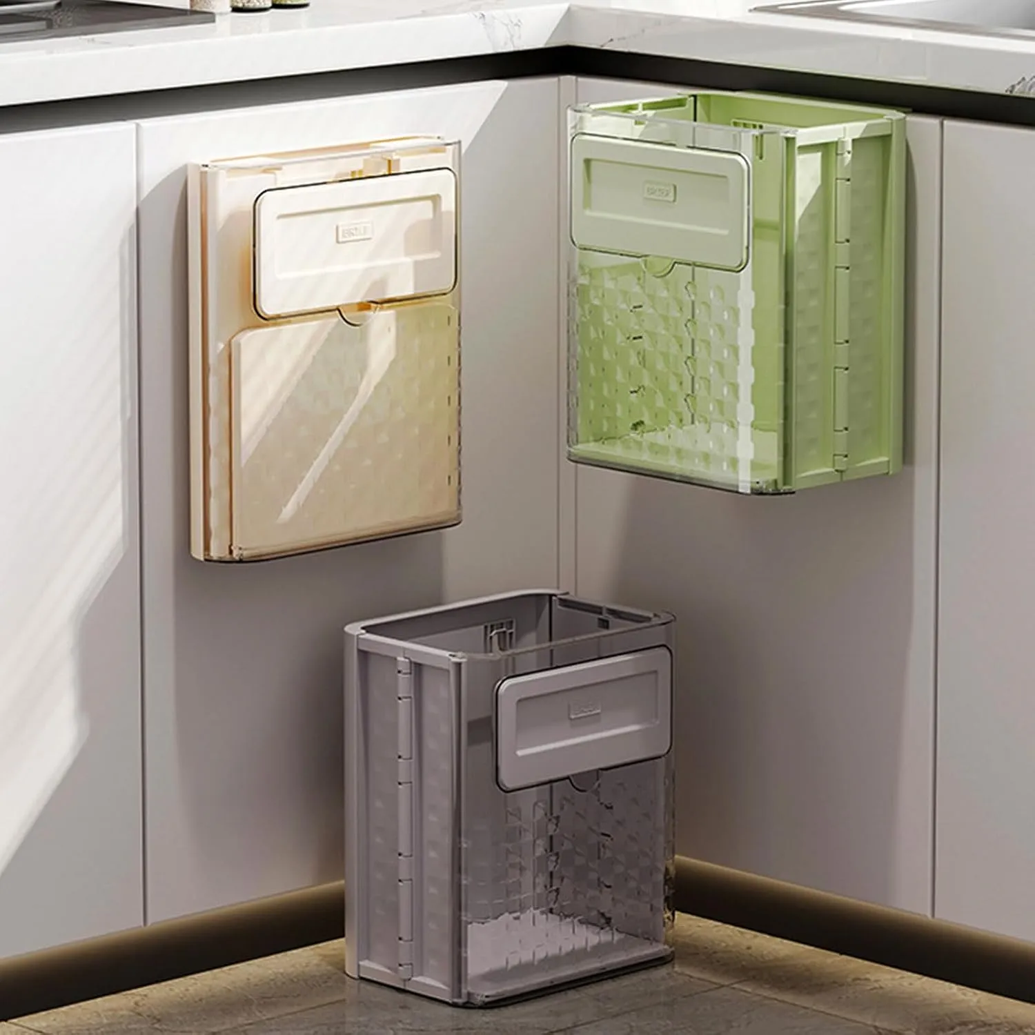 Foldable Wall-Mounted Trash Bin