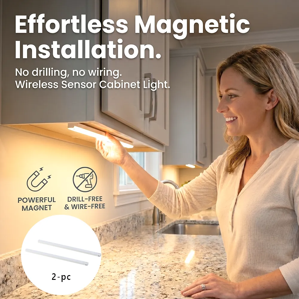 💡 Magnetic Cabinet Light: End the struggle of searching through dark pantries or closets with hands-free illumination. 🔦