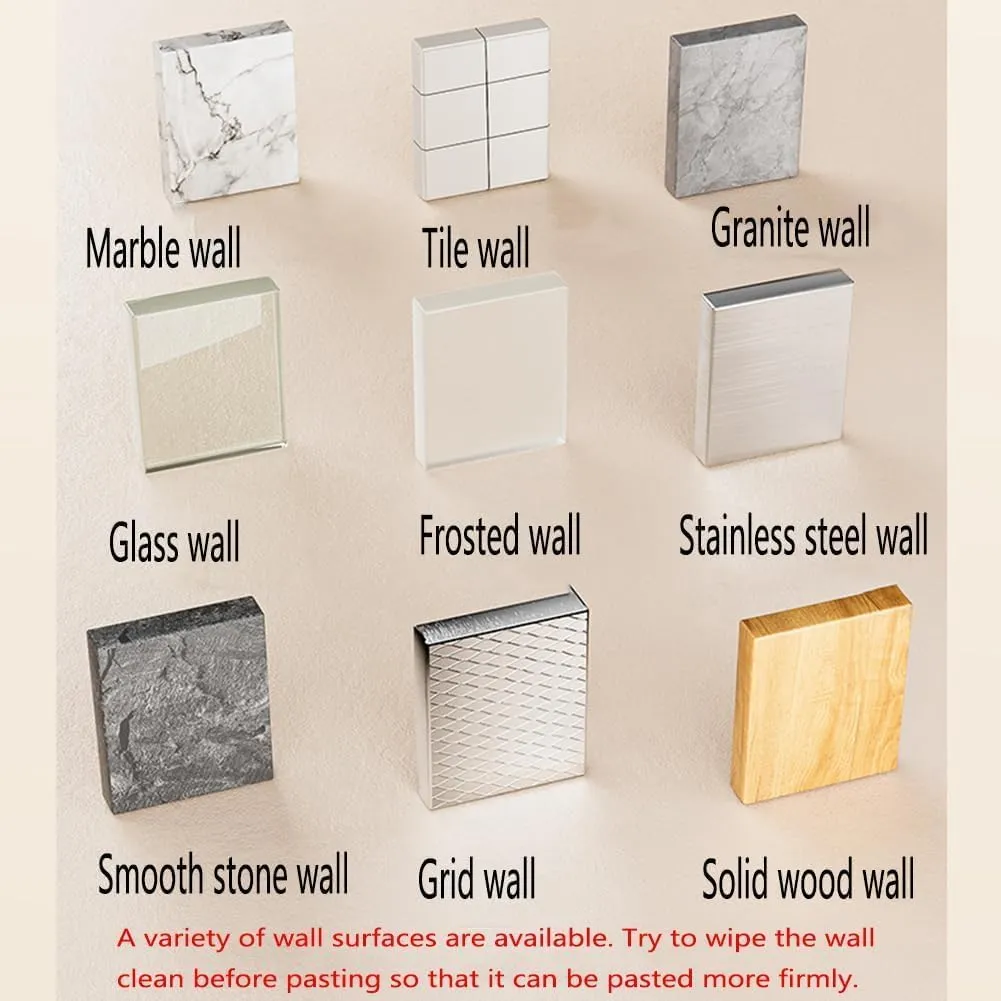 No-Drill Waterwave Adhesive Hooks – 5-Piece Set