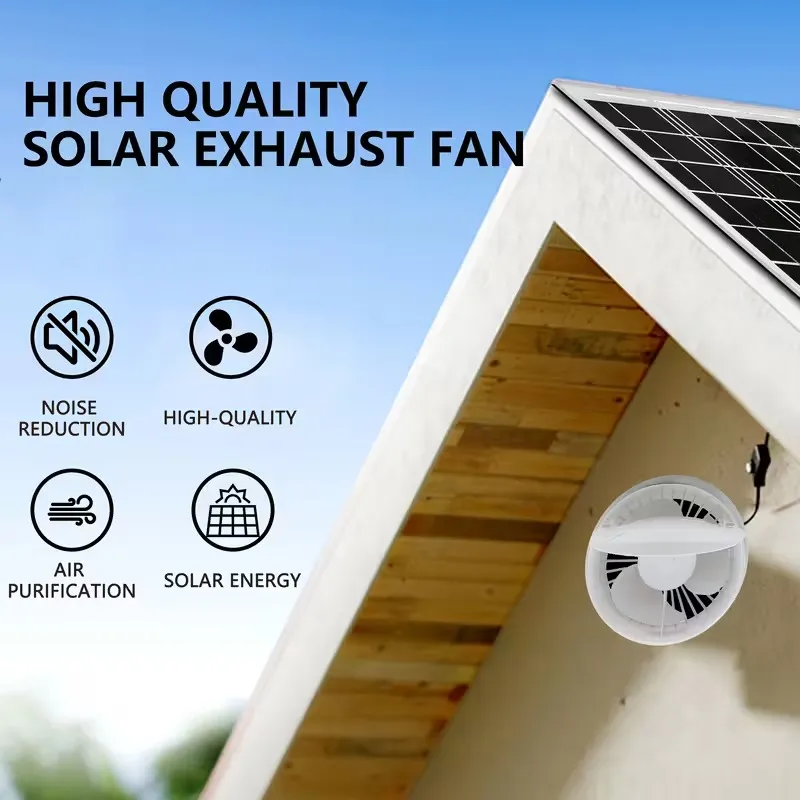 4-Inch Solar-Powered Exhaust Fan Kit
