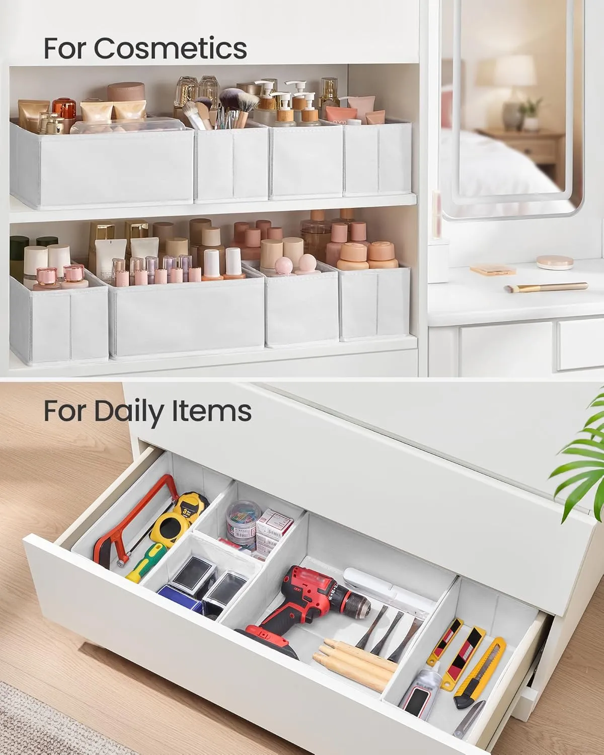 🧺 Foldable Fabric Storage Basket