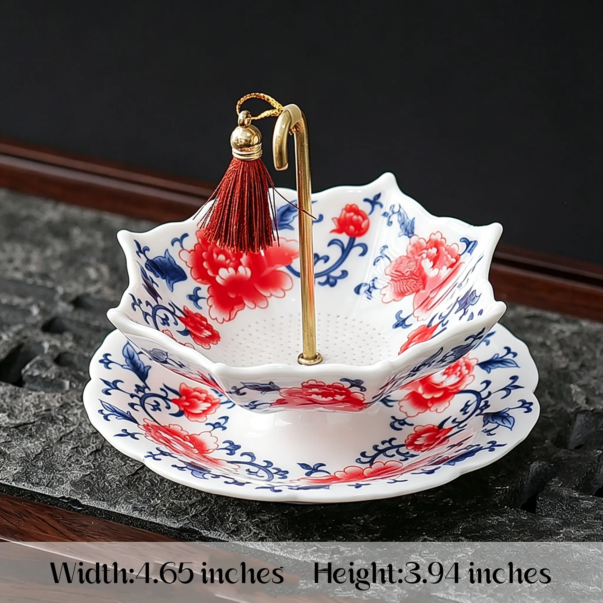 ☂️ Umbrella-Shaped Ceramic Tea Strainer – Elegant Loose Leaf Tea Filter