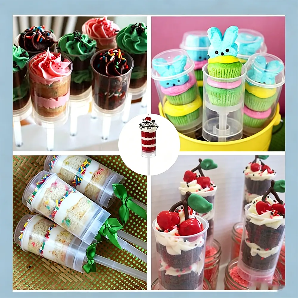 🍰 Push Pop Dessert Containers