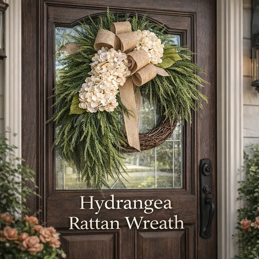 🌸Handcrafted Hydrangea Wreath