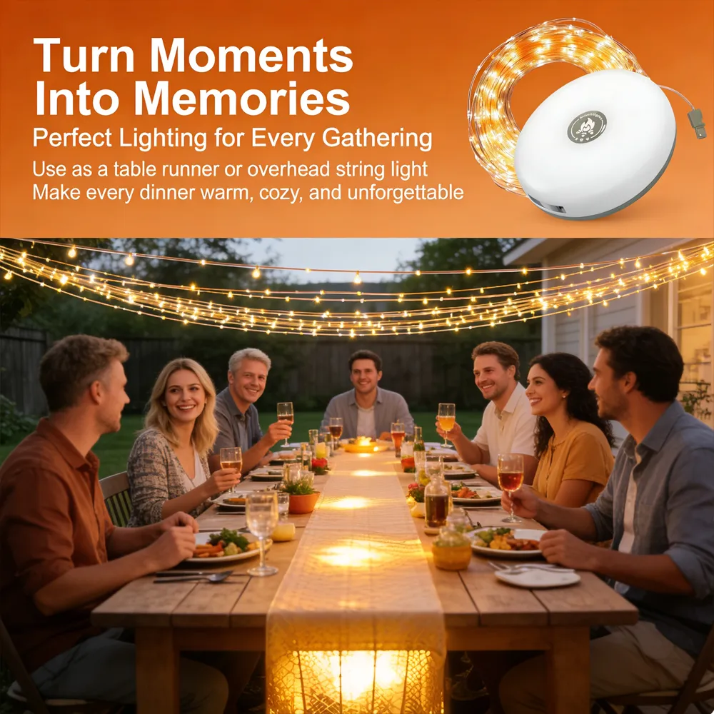4-in-1 Camping String Lights: Light up your entire campsite and keep your devices charged with one portable unit ⛺