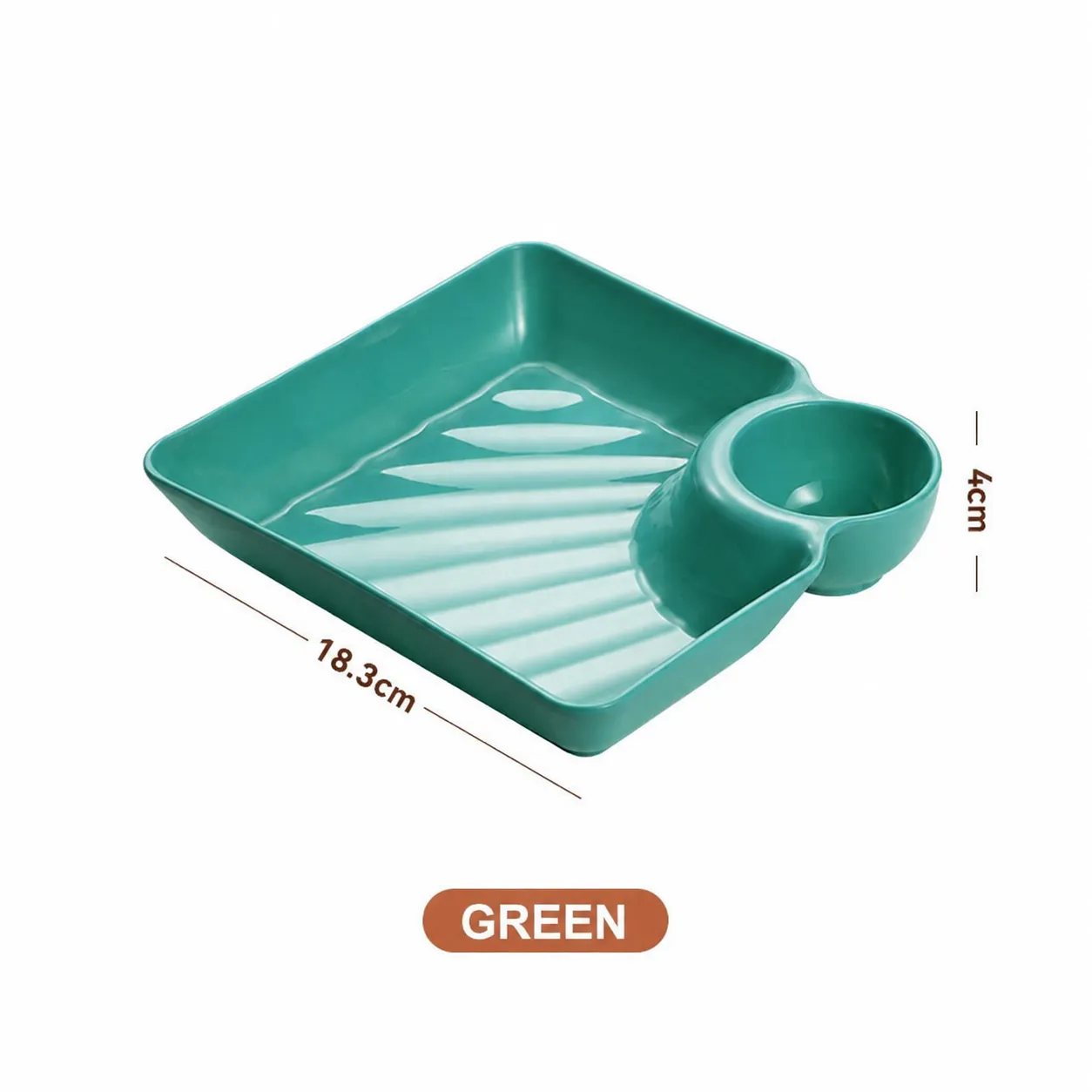 All-in-One Snack & Dip Plate