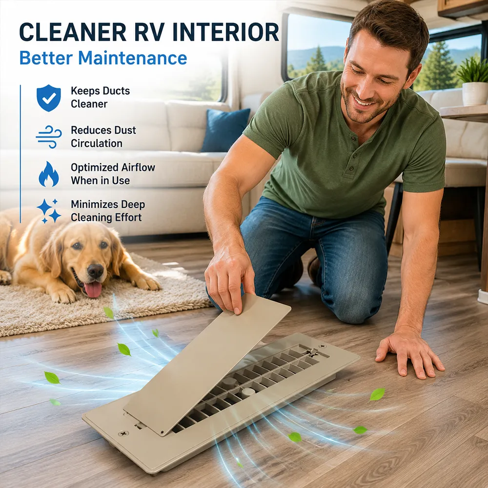 🏡 Heavy-Duty RV Floor Vent Cover