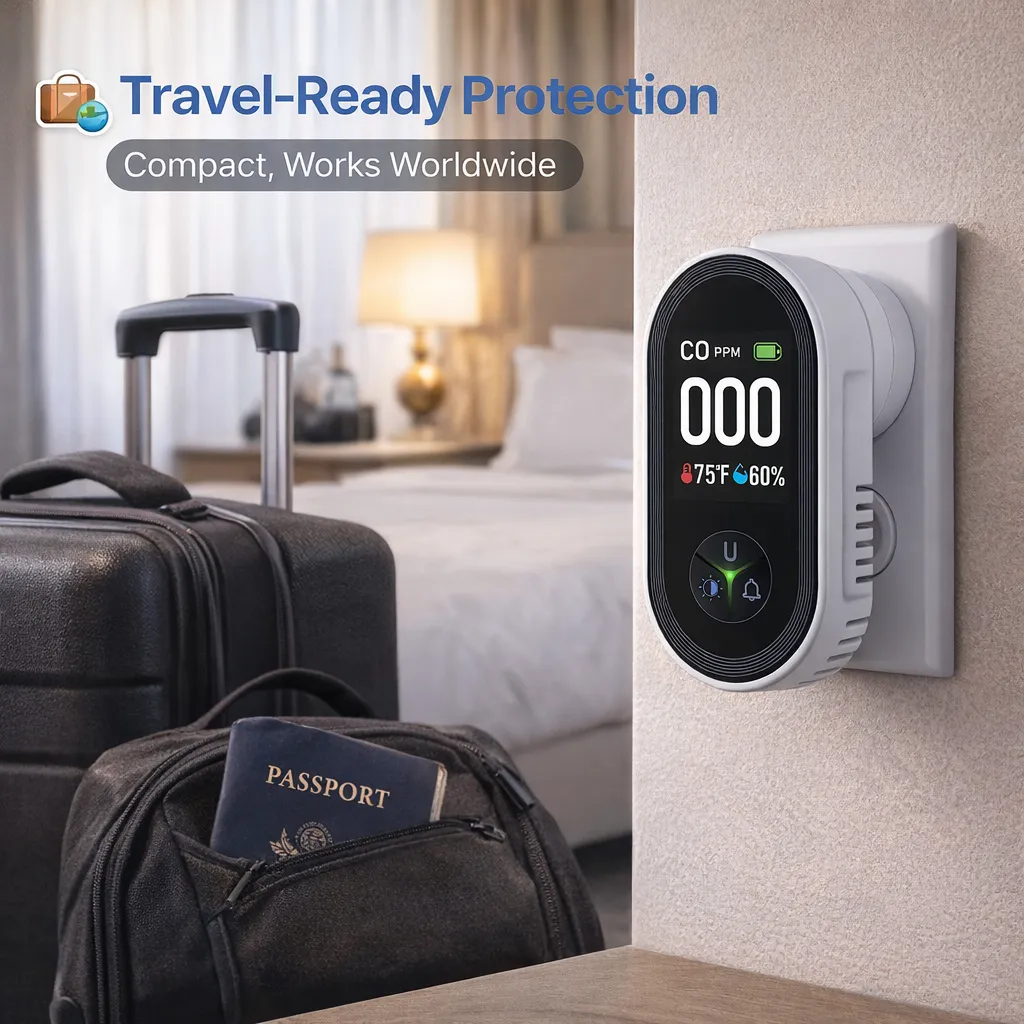🔌 US Plug Carbon Monoxide Detector 🔥Every Home Needs