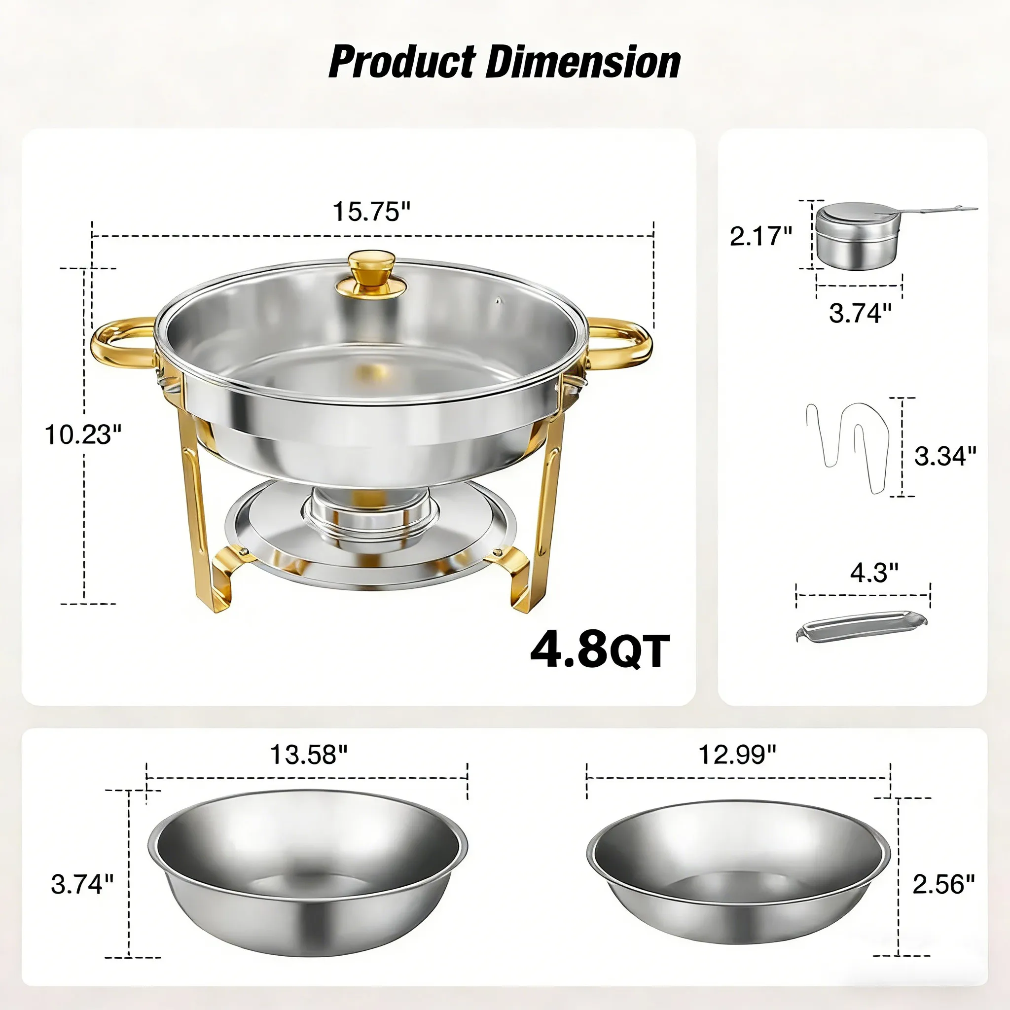 🍽️ Stainless Steel Chafing Dish Buffet Set 🔥🔥
