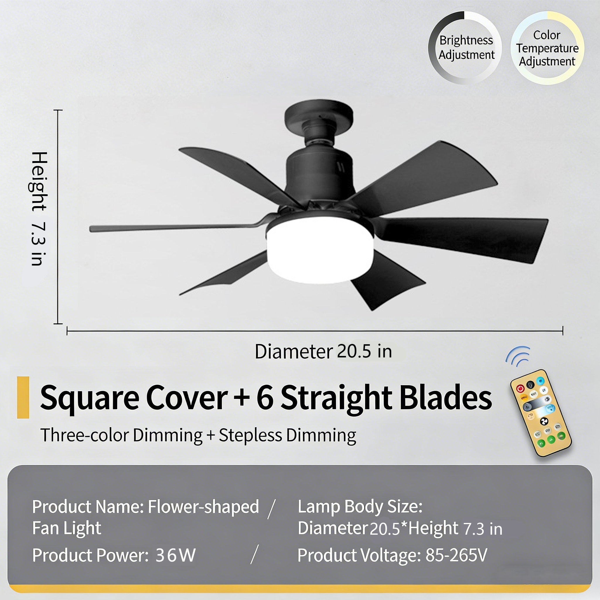 Silent Mini Fan Light