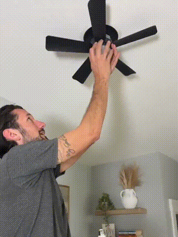 Silent Mini Fan Light in use