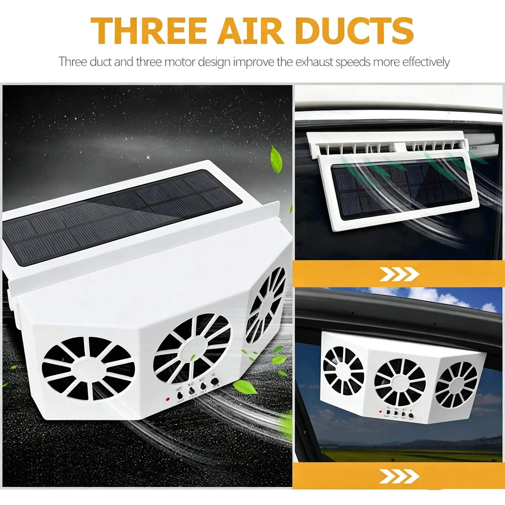 ☀️ Solar-Powered Car Ventilation Fan