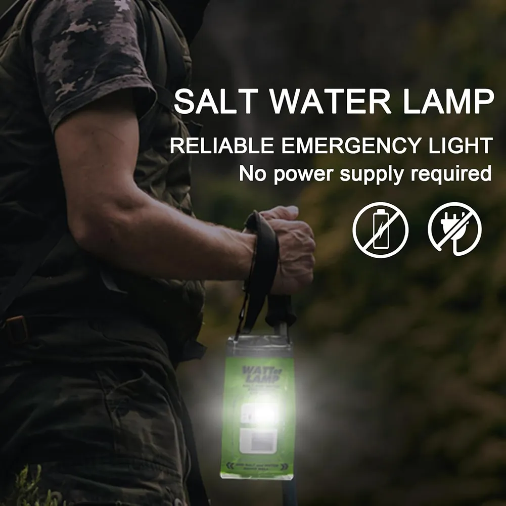 Salt Water Emergency Lamp: Lighting your home instantly with just water and salt, no batteries or charging required. 🧂💡