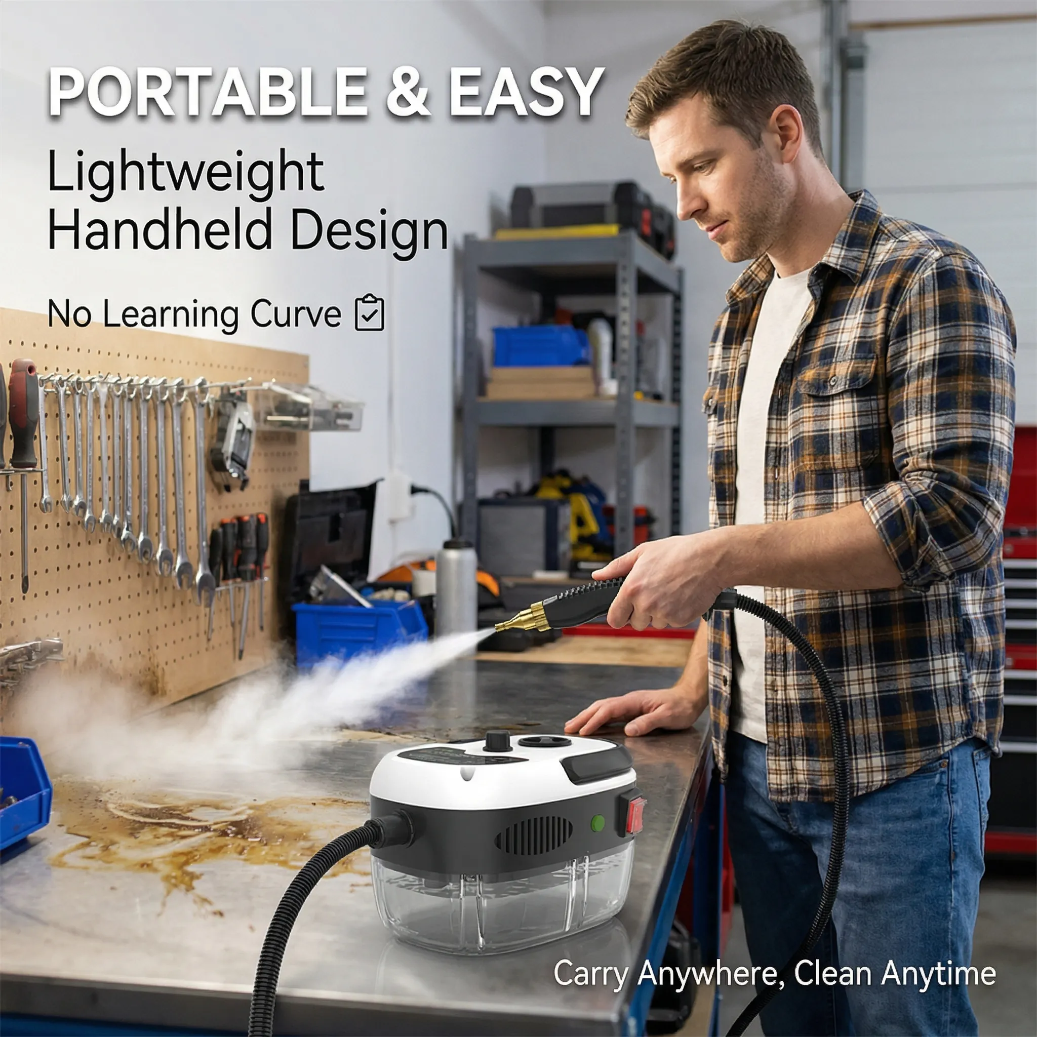 💨 High Pressure Steam Cleaner (2500W)
