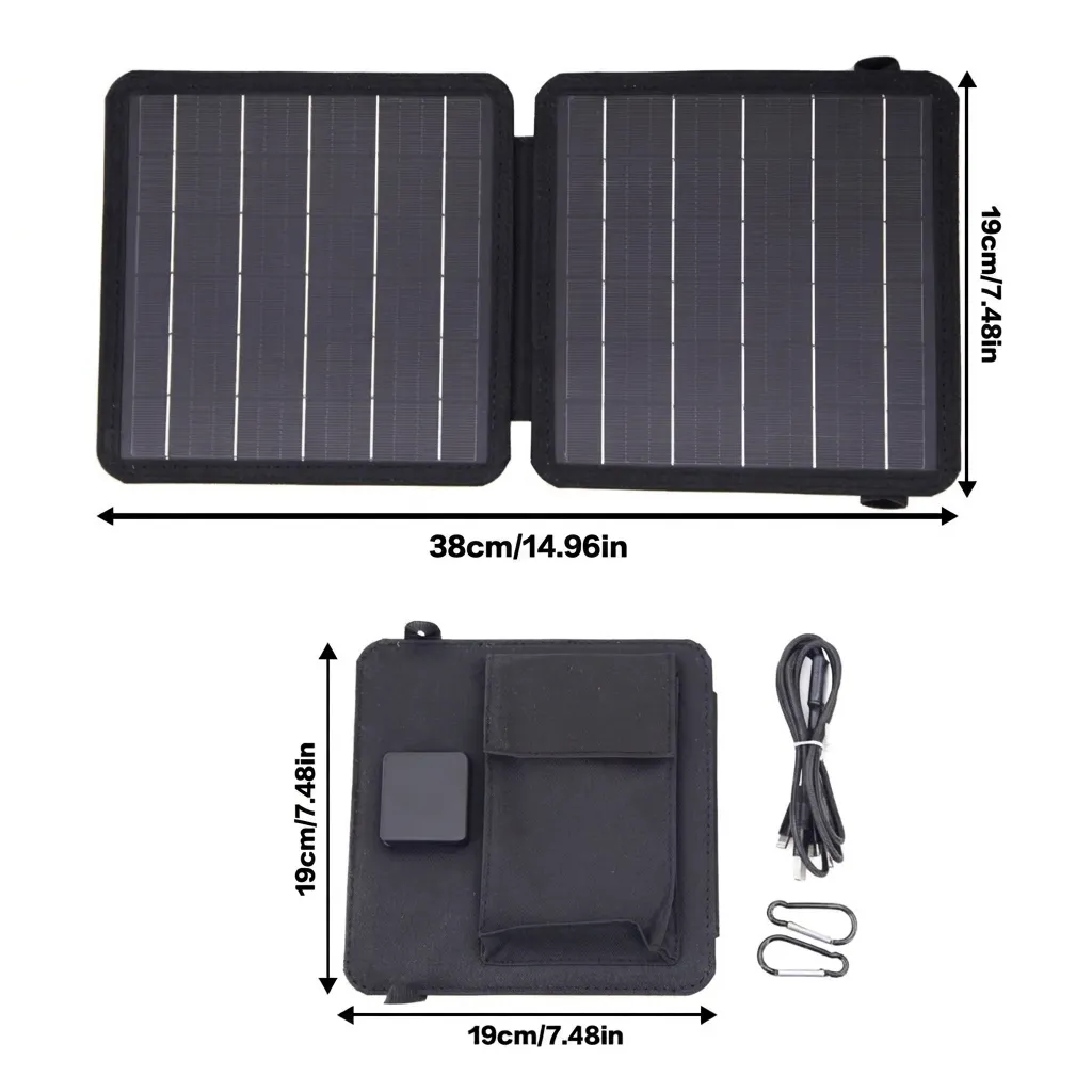 Solar Folding Bag: Power your outdoor adventures without searching for an outlet or carrying heavy batteries 🔋