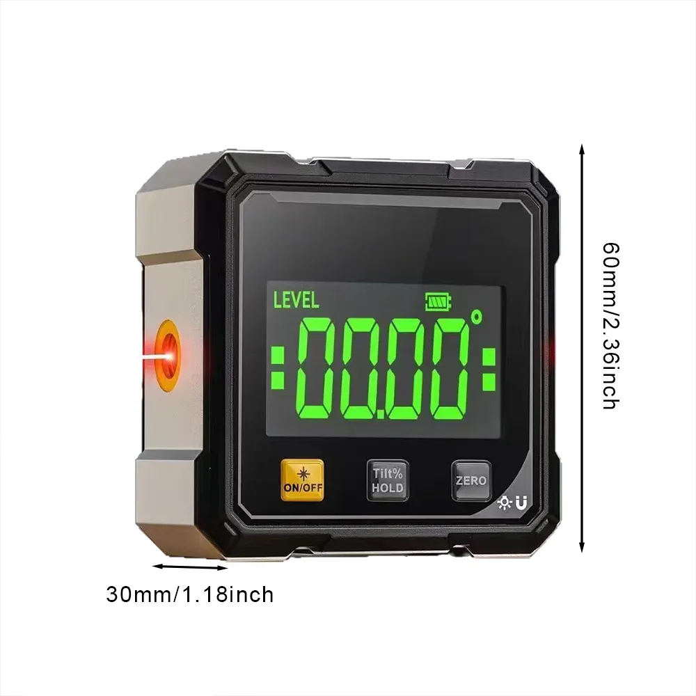 📐 Digital Laser Angle Measuring Instrument – High Precision Inclinometer & Protractor Tool