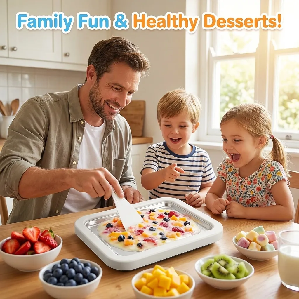 Rolled Ice Cream Maker: Create gourmet frozen treats at home with no electricity or rock salt required. 🍦