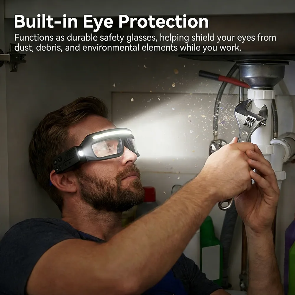 Multifunctional Glasses Light: Read small print or perform delicate repairs hands-free with bright, targeted LED illumination. 👓