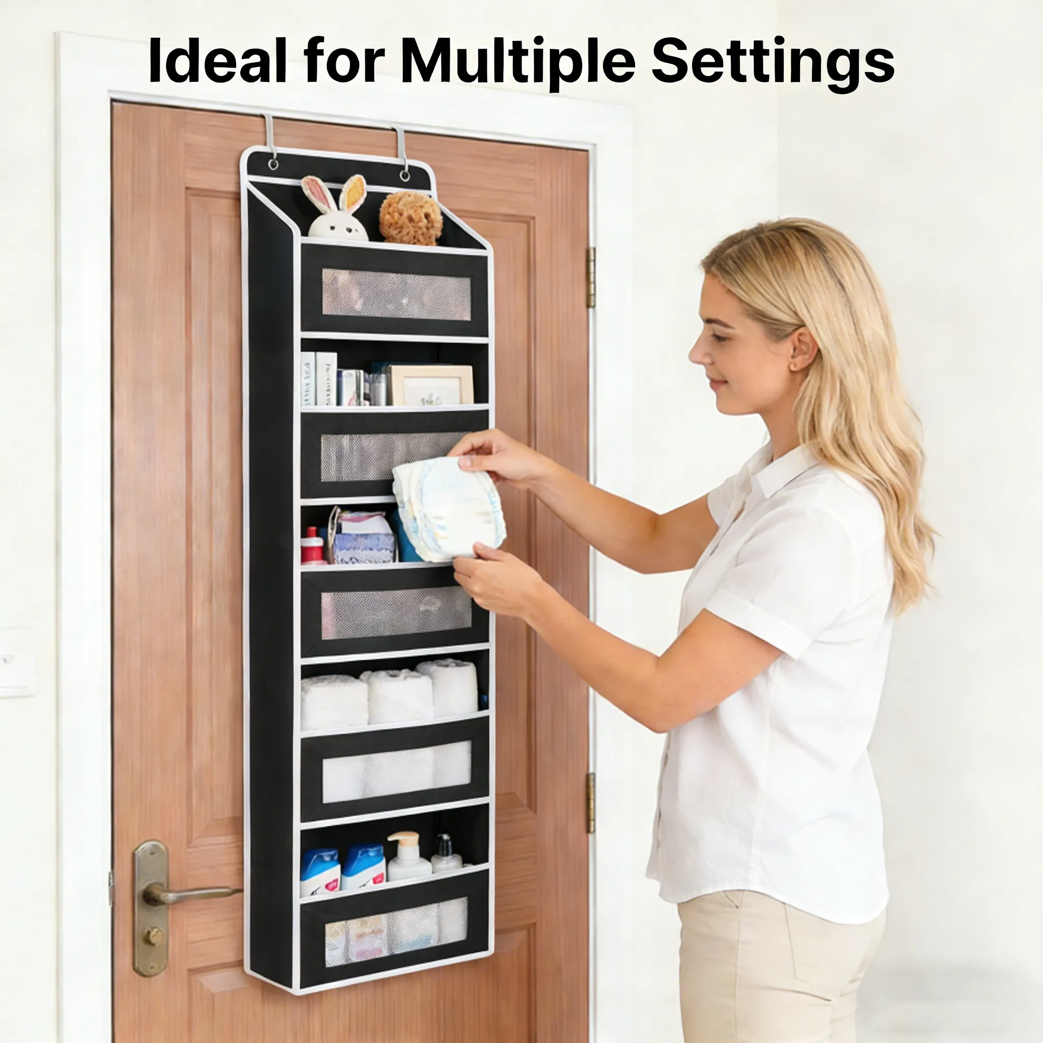 🧸Door Hanging Storage Rack - 5+5 Pockets for Everyday