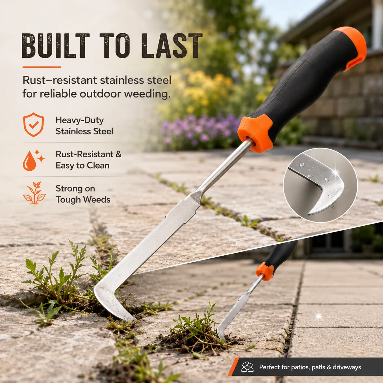 🌿 Patio Crack Weeding Tool