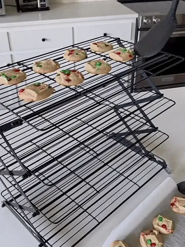 Space-Saving 3-Tier Foldable Cooling Rack