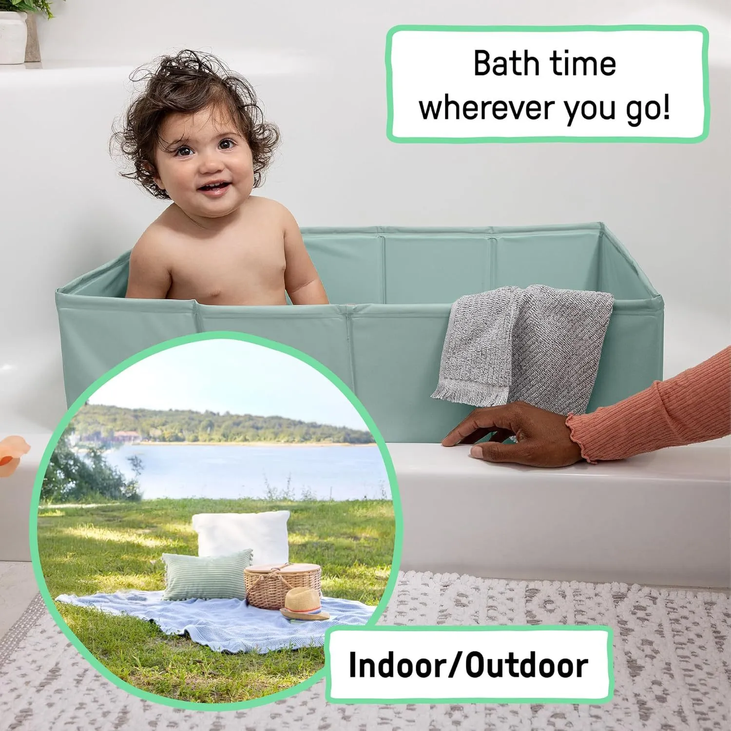 Fold-Flat Bath & Play Set