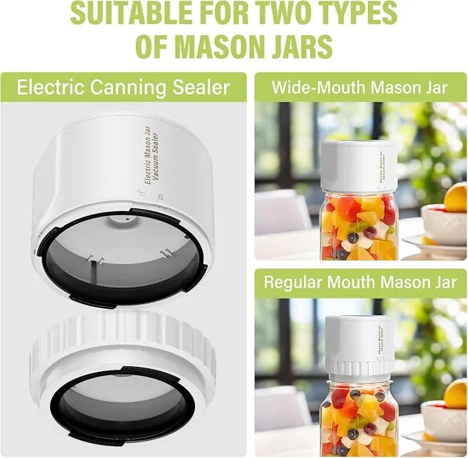 Electric Vacuum Sealer Kit for Mason Jars