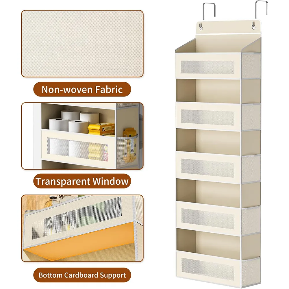 Door Hanging Storage: Turn unused door space into a neat pantry or closet without any drilling. 🚪