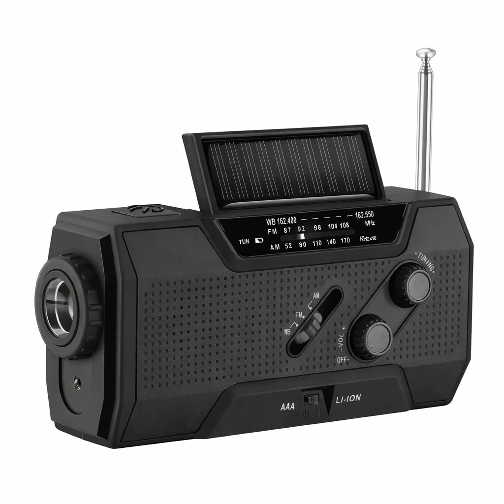 🔋 Solar Hand Crank Emergency Radio - Be Prepared, Not Scared🔥