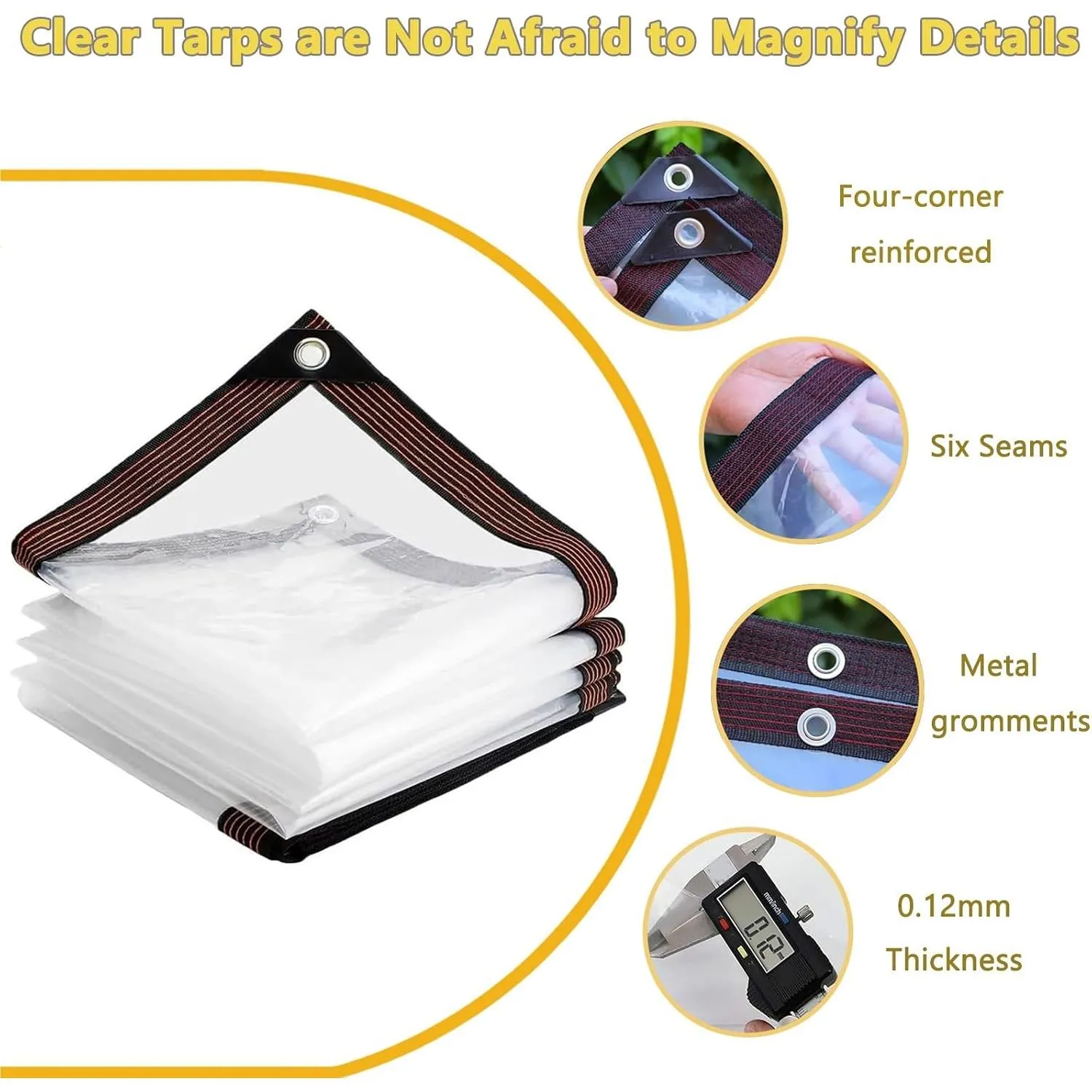 Clear-View All-Weather PE Tarp