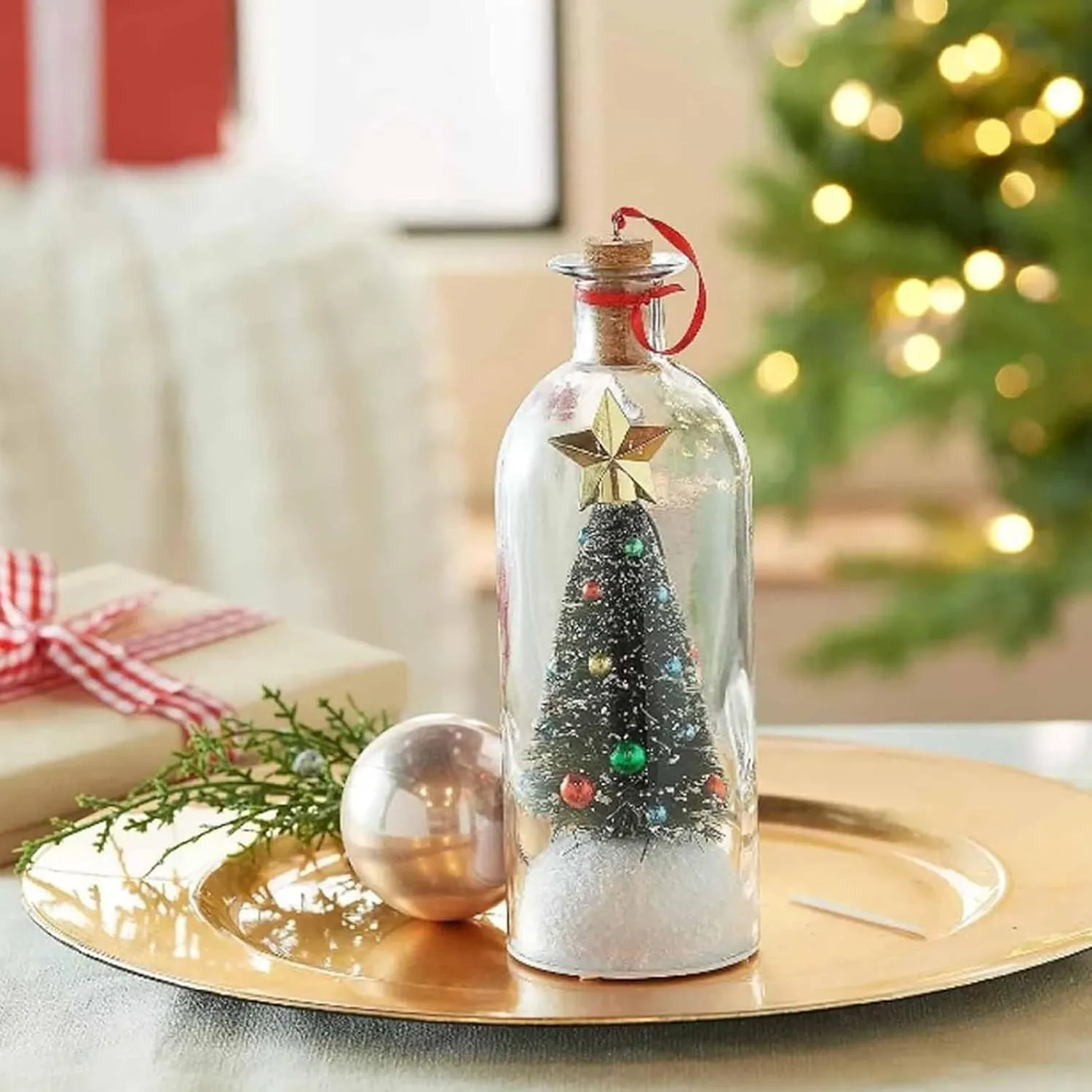 Recordable Christmas Tree Keepsake Bottle – Personalized Voice Message Gift