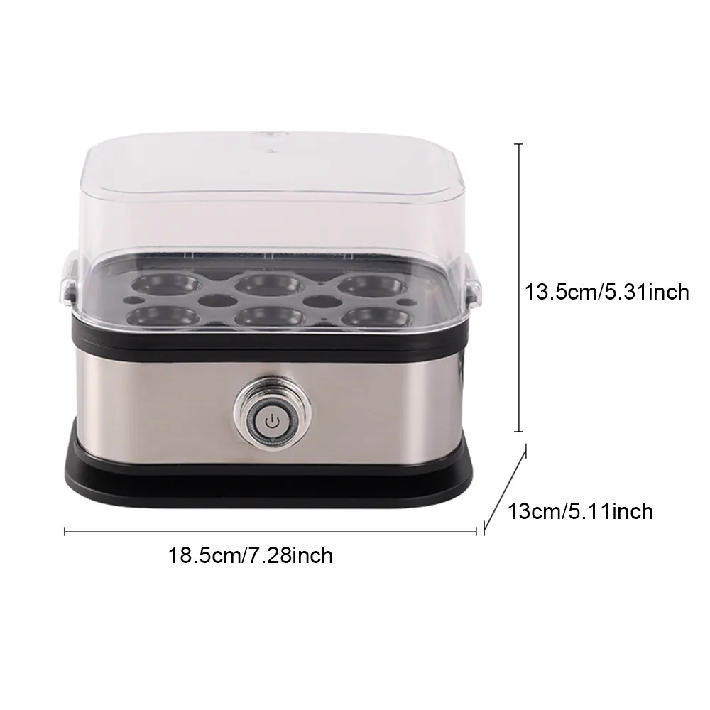 🥚 Fast 6-Egg Cooker – Quick Breakfast Egg Boiler & Steamer
