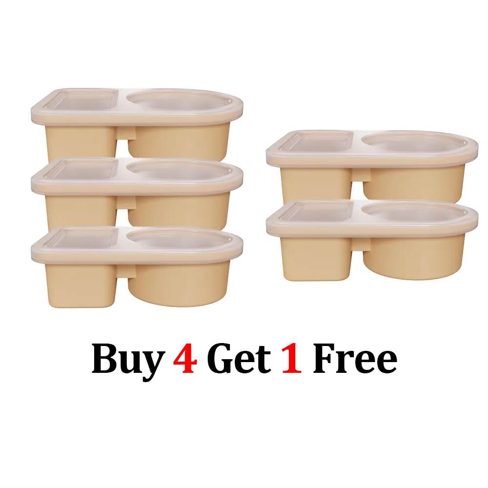 🥗Reusable Silicone Snack Box – Double Compartment Mini Food Storage Container