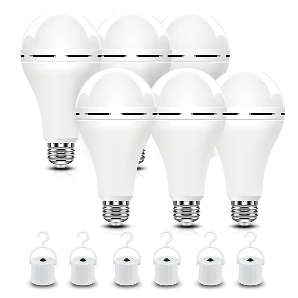 💡🔋Rechargeable Emergency Light Bulb with Backup Power
