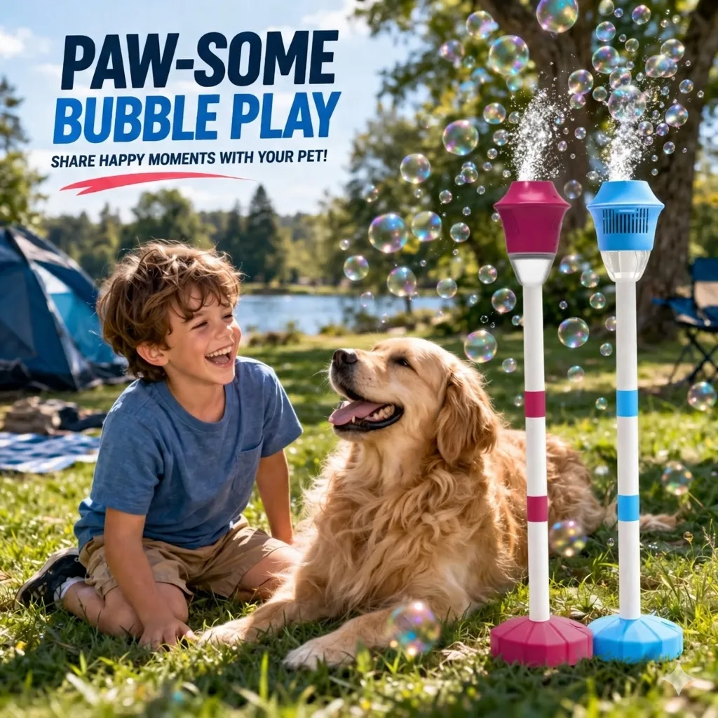 Portable Bubble Machine: Fill your backyard gatherings with thousands of bubbles to delight the grandkids instantly. 👨‍👩‍👧
