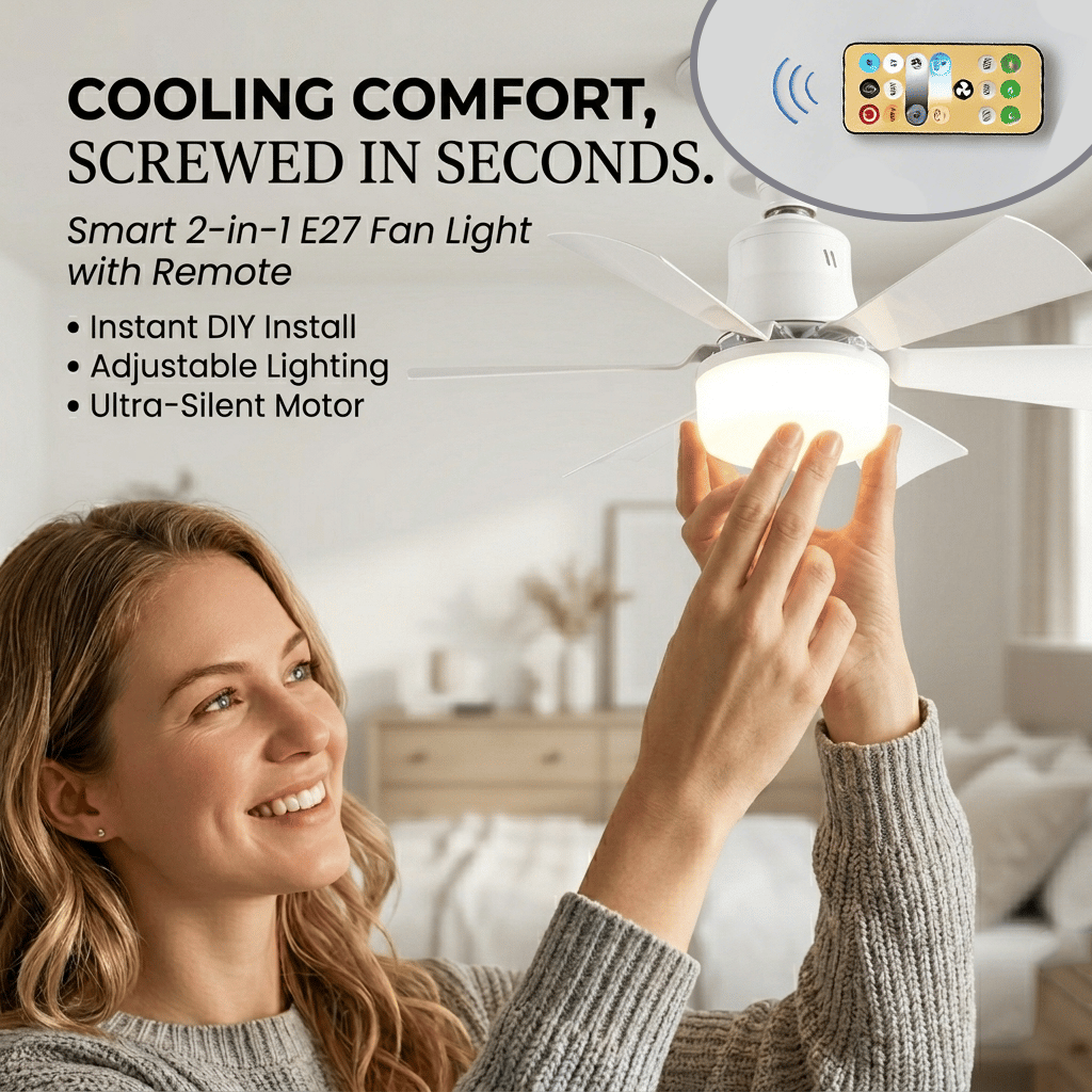 Silent Mini Fan Light
