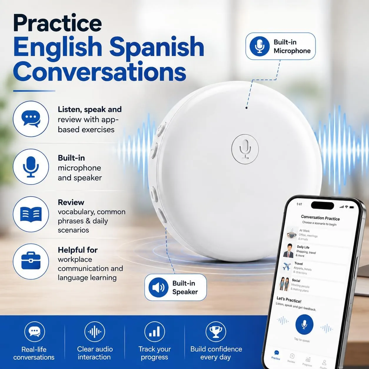 AI Wearable Translator for Real-Time Conversations