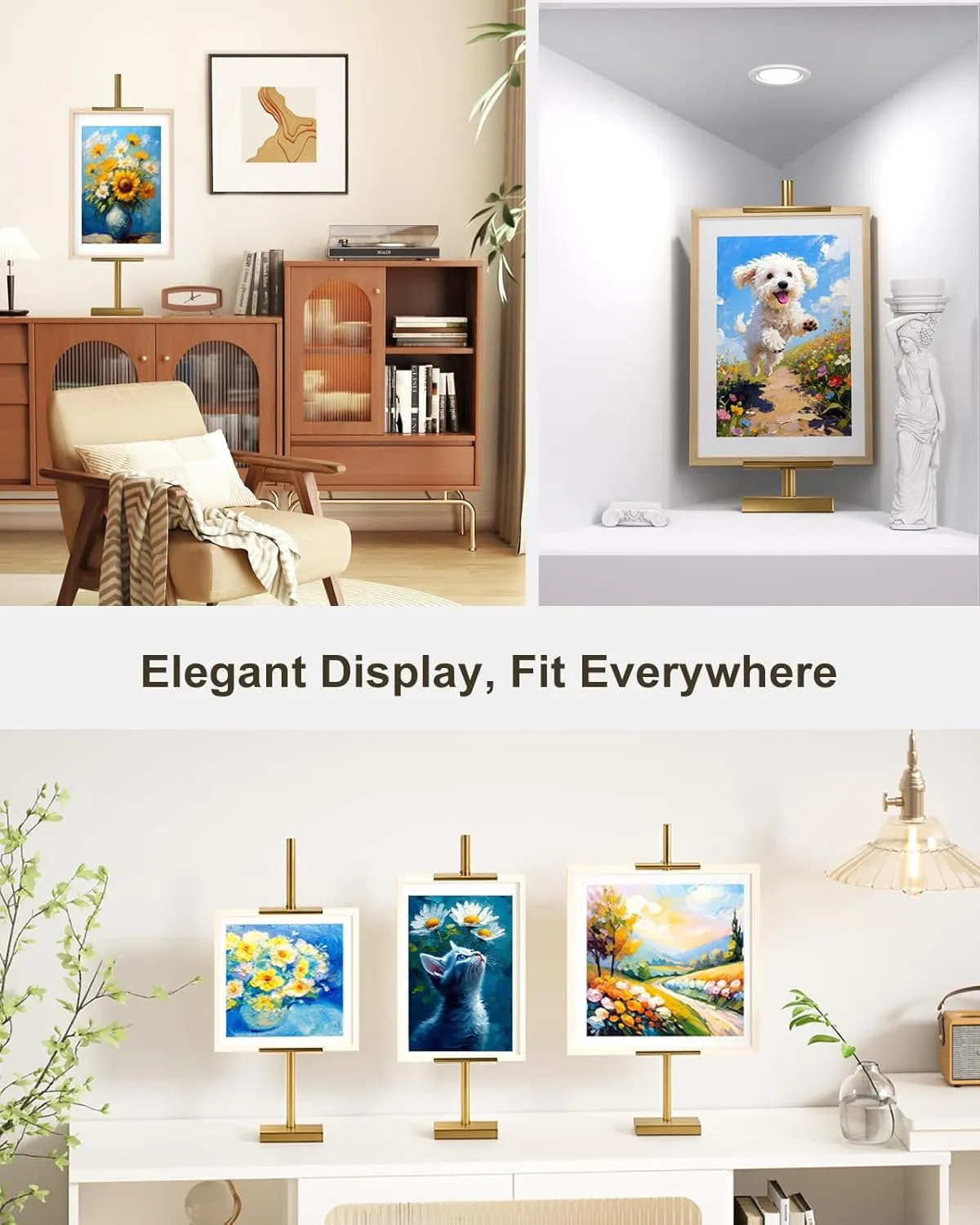 Adjustable Tabletop Easel: Paint or display art comfortably at your desk with a sturdy, space-saving wooden frame. 🎨
