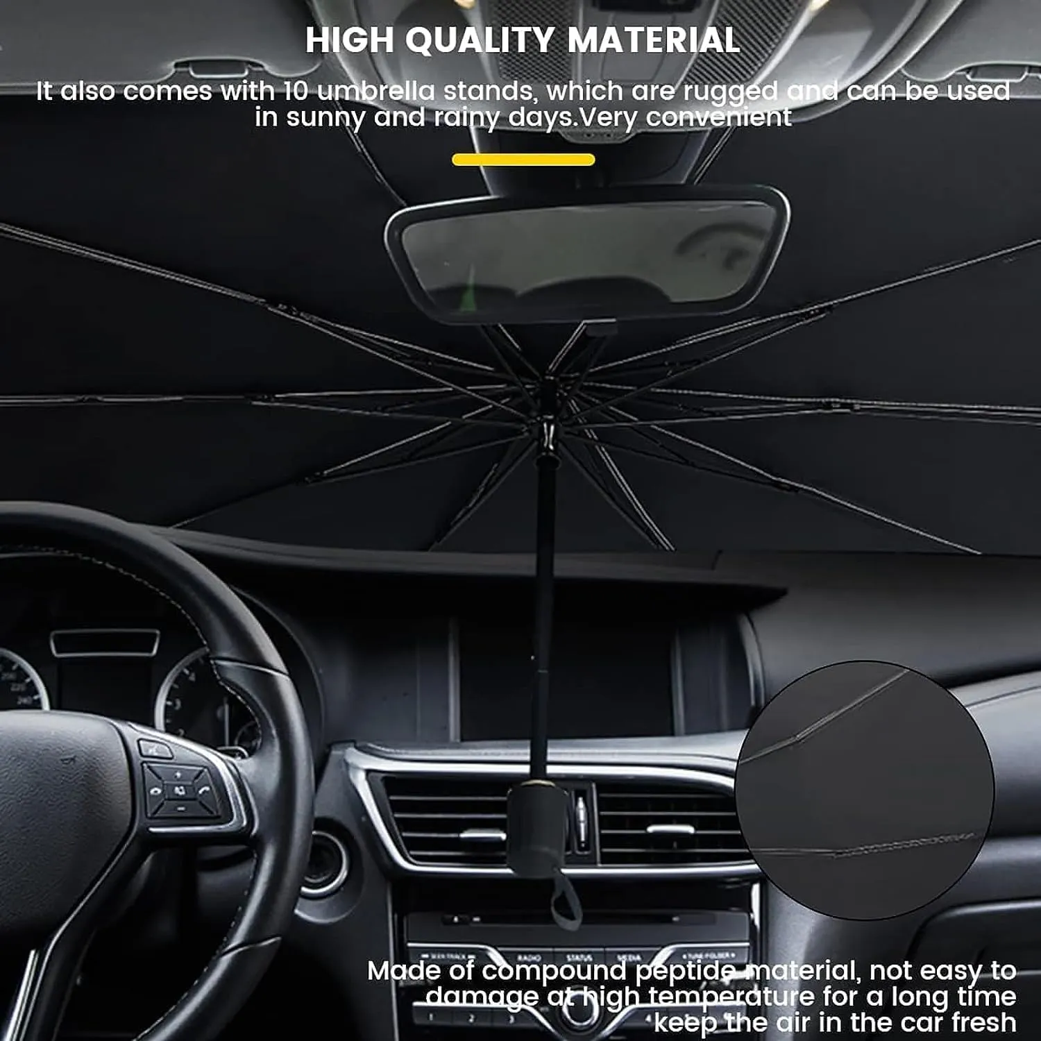 ☀️ Car Windshield Sun Shade Umbrella