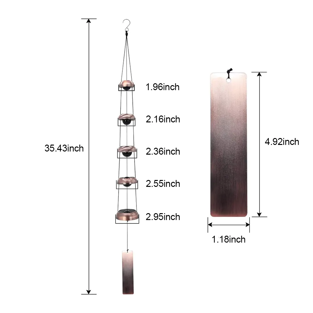 🔔 Quintet Brass Wind Chimes: Bring deep, melodic tranquility to your patio with professional-grade acoustic tuning.