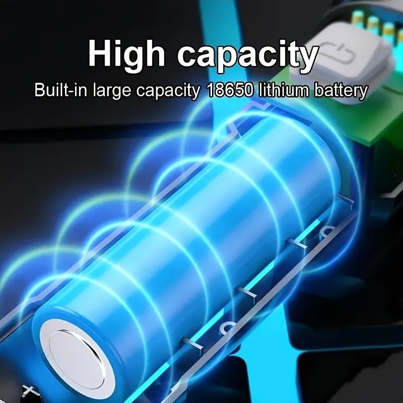 🔦 High-Brightness Flashlight: Cut through total darkness with a professional-grade beam that reaches over 500 meters.