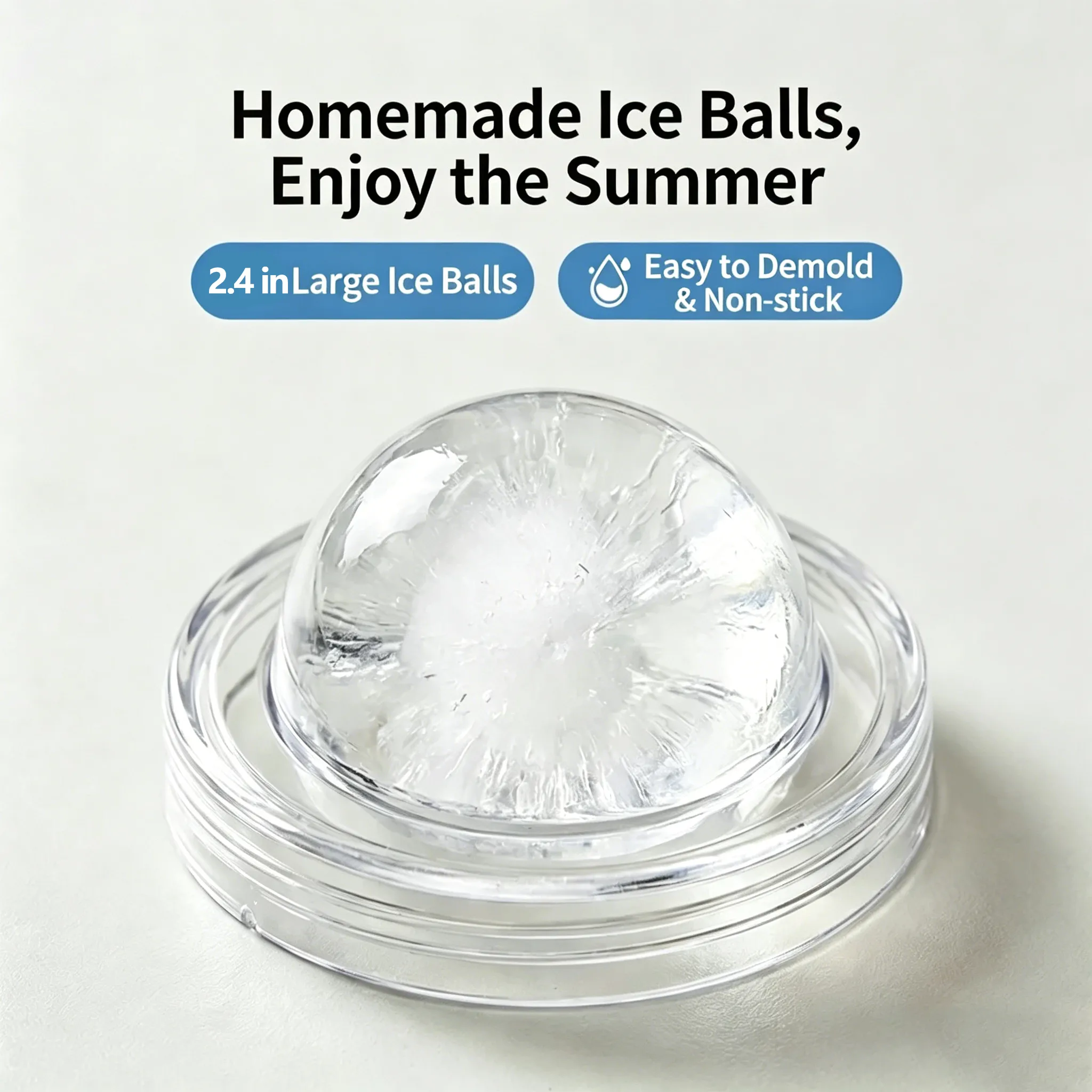 🧊 Foldable Ice Ball Cup: Save freezer space and enjoy slow-melting ice for perfect sipping. ❄️