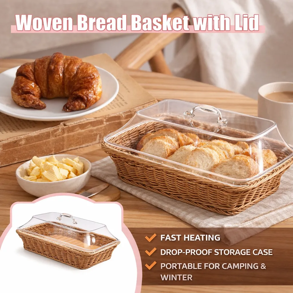 Woven Serving Basket: Display your pastries beautifully while keeping them fresh and protected from outdoor pests. 🥐