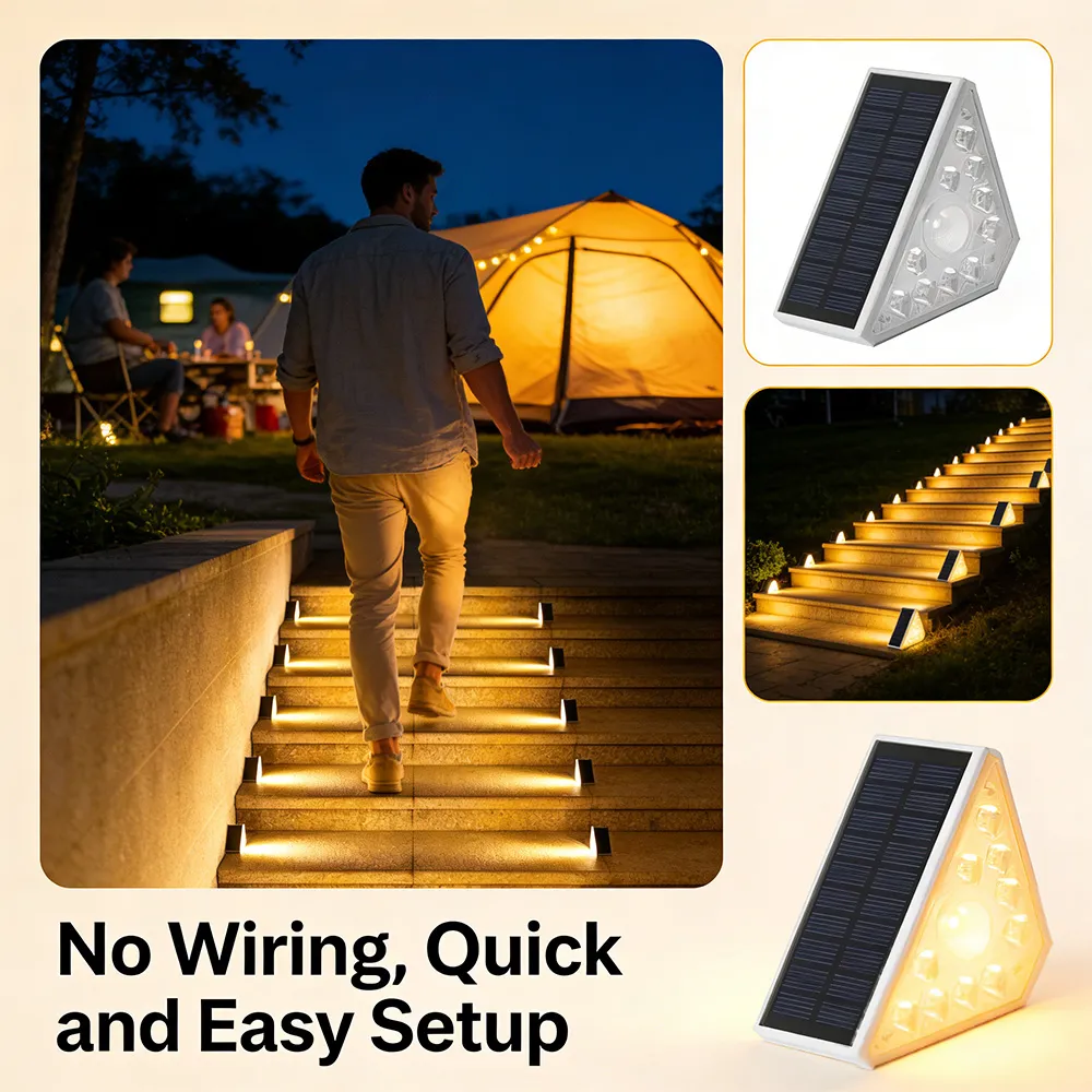 🌞 LED Solar Powered Stair Lights