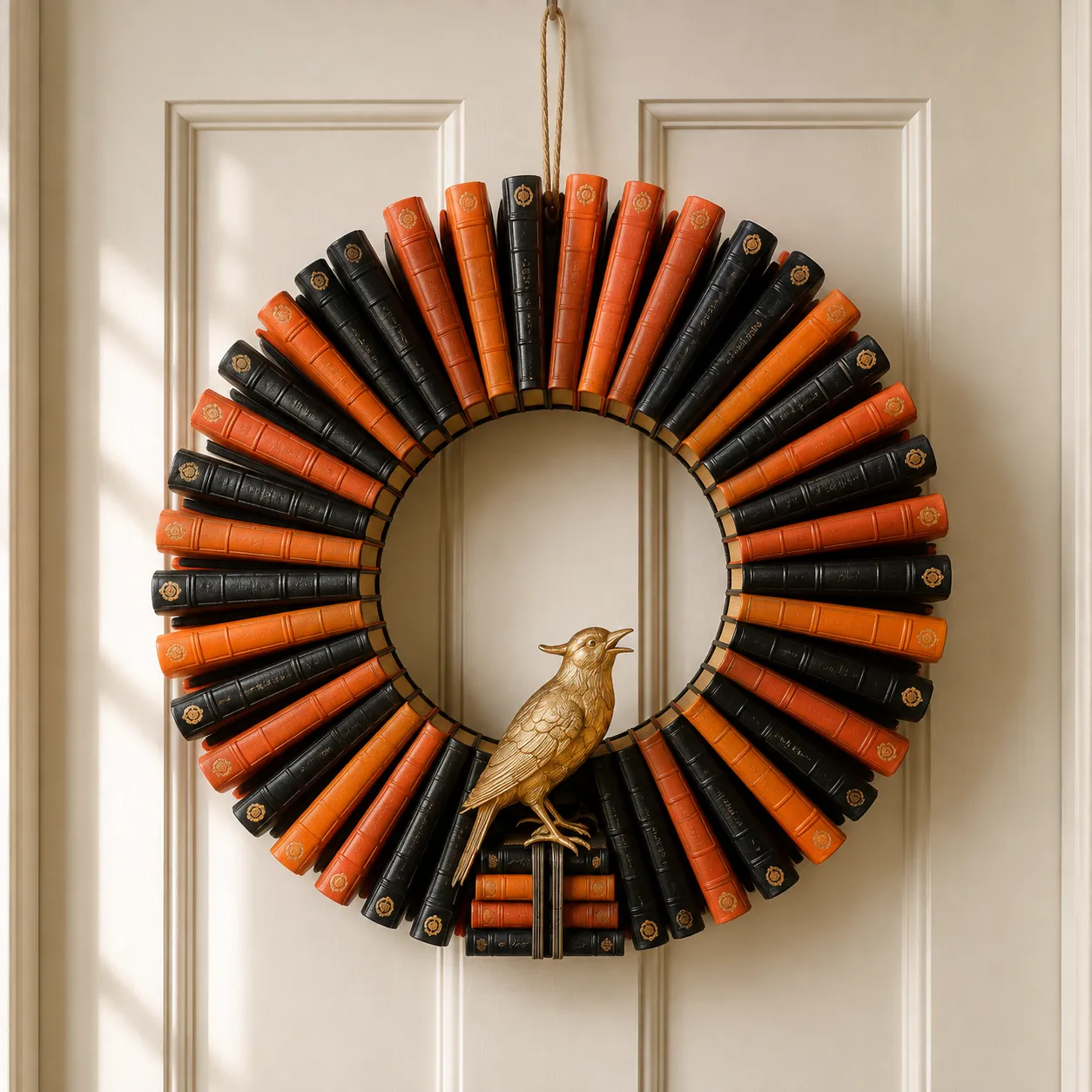 Decorative Book Door Wreath