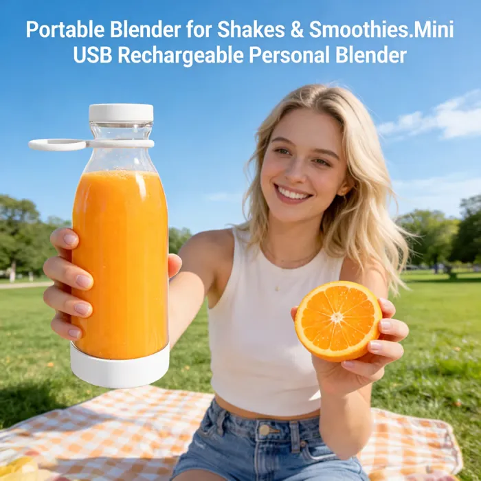 🍹 Portable Juicer Cup: Blend your daily vitamins anywhere without the bulk of a kitchen blender. 🍓