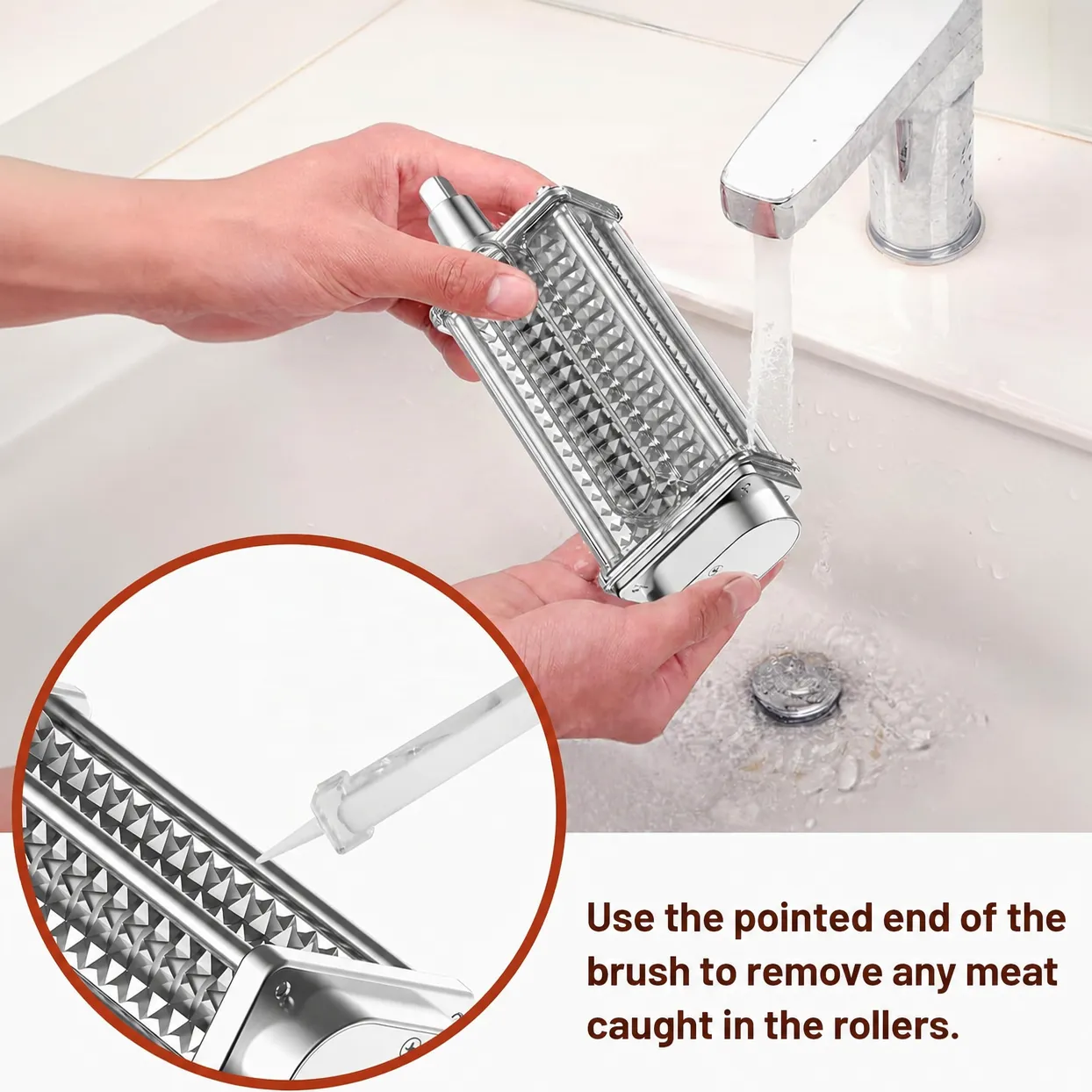 Mixer-Powered Meat Tenderizer Attachment